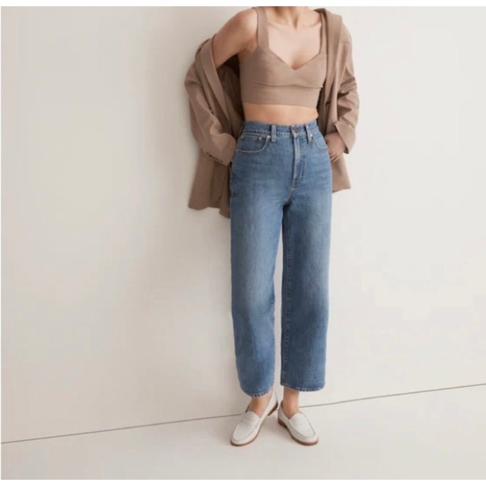 The Perfect Vintage Wide-Leg Crop Jean Blue Cresslow Wash Comfort Stretch 29
